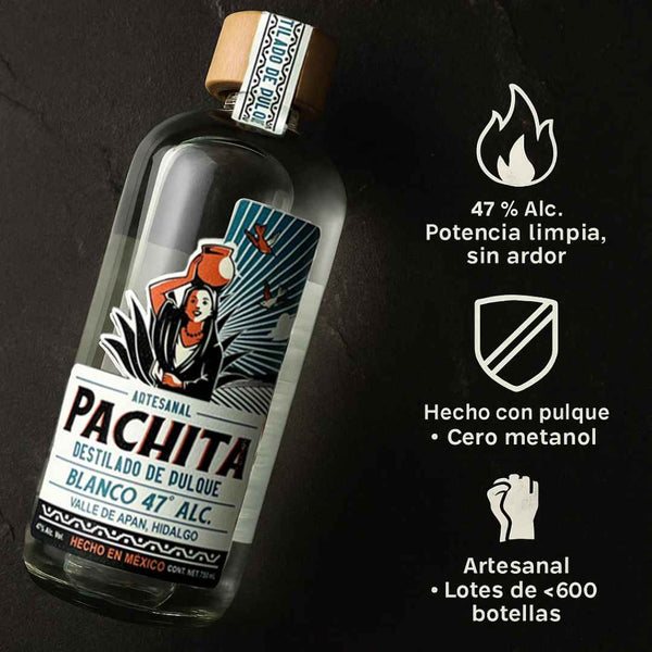 2 Pack Exclusivo: Destilado de Pulque Blanco 47° y Joven – 750 mL