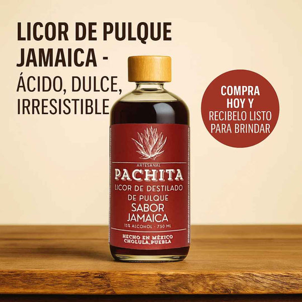 Jamaica 750mL: Sabor que Sorprende – Licor de Pulque Artesanal