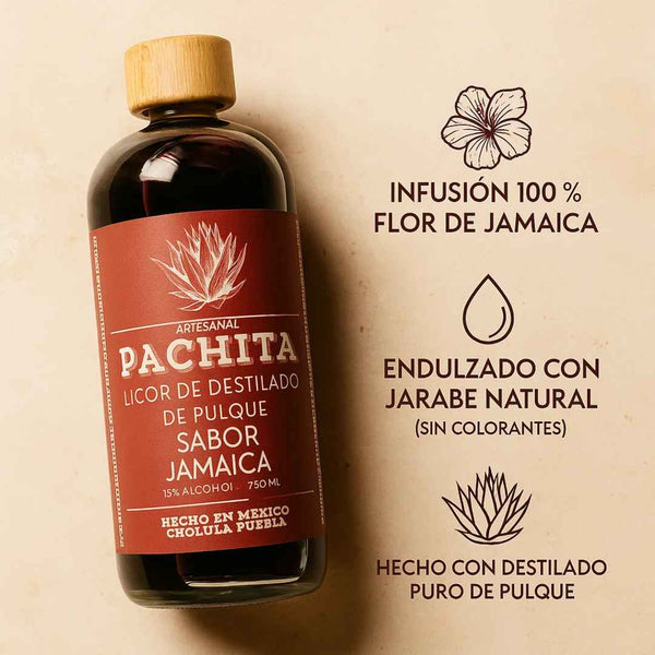 Jamaica 750mL: Sabor que Sorprende – Licor de Pulque Artesanal