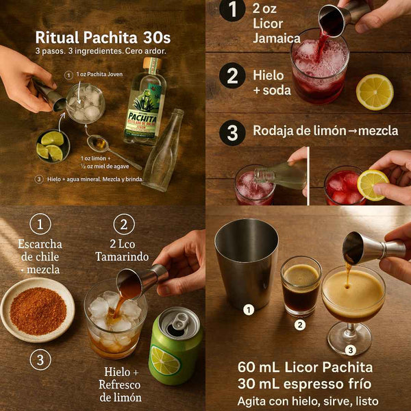 4 Pack 750mL: Sabor Completo – Joven, Jamaica, Tamarindo y Café