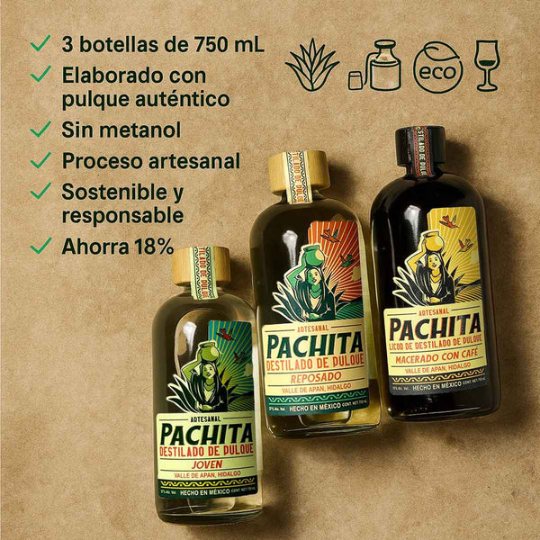 3 Pack 750mL: Solo Para Ti – Joven, Reposado y Café