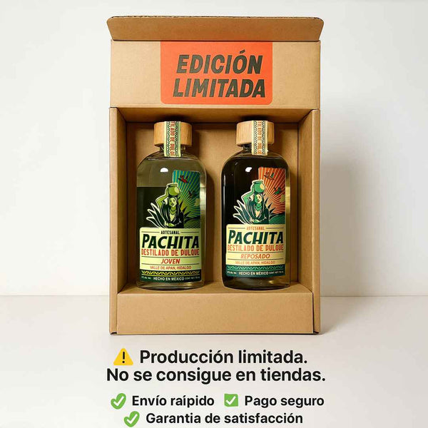 2 Pack Exclusivo: Destilado de Pulque Joven y Reposado – 750 mL