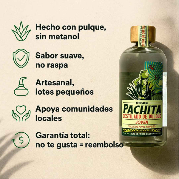 2 Pack: Destilado de Pulque Joven y Licor de Café – 750 mL