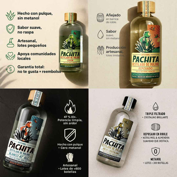 4 Pack 750mL: Para Probarlo Todo - Joven, Reposado, Blanco y Cristalino