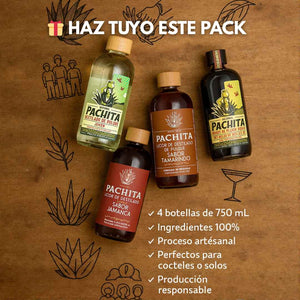 4 Pack 750mL: Sabor Completo – Joven, Jamaica, Tamarindo y Café