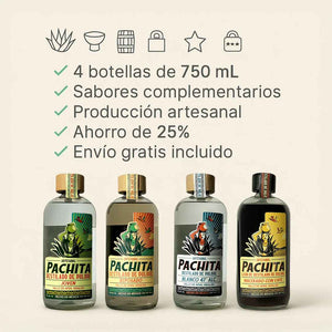 4 Pack 750mL: Para Compartir o No – Joven, Reposado, Blanco y Café