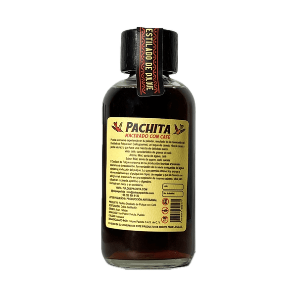 Licor de Destilado de Pulque Macerado con Café