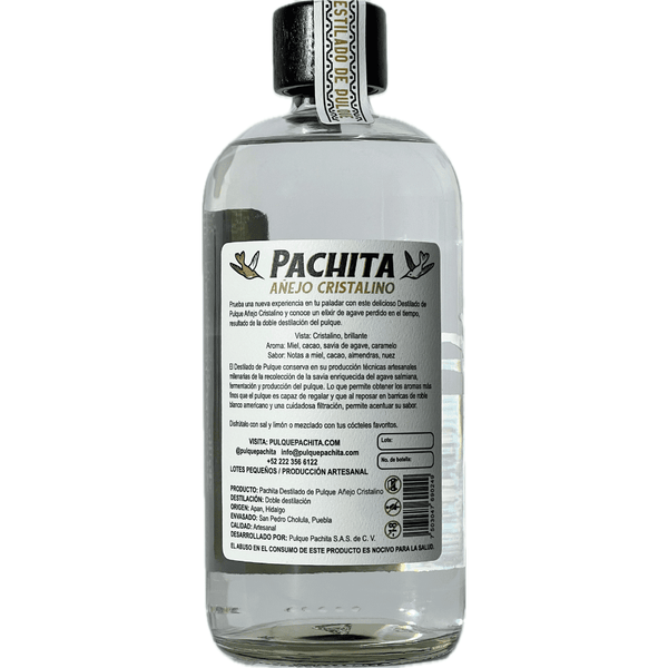 Destilado de pulque  Cristalino  Reposado 37º Alc