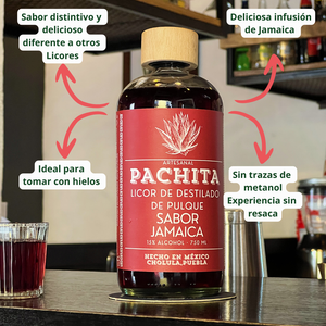 Jamaica 750mL: Sabor que Sorprende – Licor de Pulque Artesanal