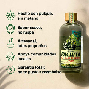 2 Pack Exclusivo: Destilado de Pulque Blanco 47° y Joven – 750 mL