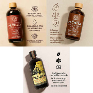 3 Pack 750mL: Dulce, Mexicano y Único – Jamaica, Tamarindo y Café