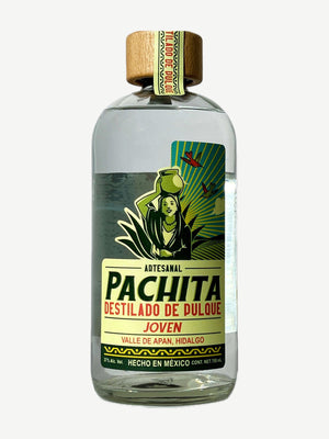 Botella de Pachita Joven 37°, destilado de pulque, 750 mL