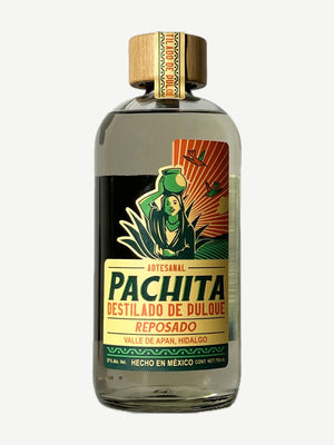 Botella de Pachita Reposado, destilado de pulque, 750 mL