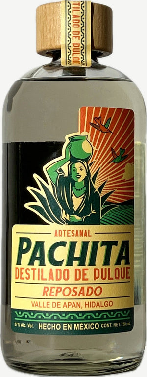 Botella de Pachita Reposado, destilado de pulque, 750 mL