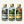 3 Sabores: Joven, Blanco 47° y Reposado — botellas reales