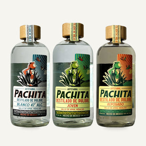 3 Sabores: Joven, Blanco 47° y Reposado — botellas reales